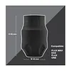 Darklab Disposable Rubber Grip Black - 40mm - Exo - Box of 24pcs