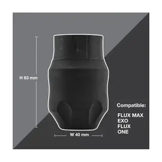 FKIrons Darklab Disposable Rubber Grip Black - 40mm - Exo - Box of 24pcs