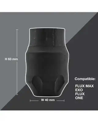 FKIrons Darklab Disposable Rubber Grip Black - 40mm - Exo - Box of 24pcs