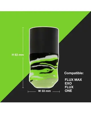 Darklab Flux Disposable Foam Grip Lime Camo - 33mm - Flux Classic - Box of 24pcs