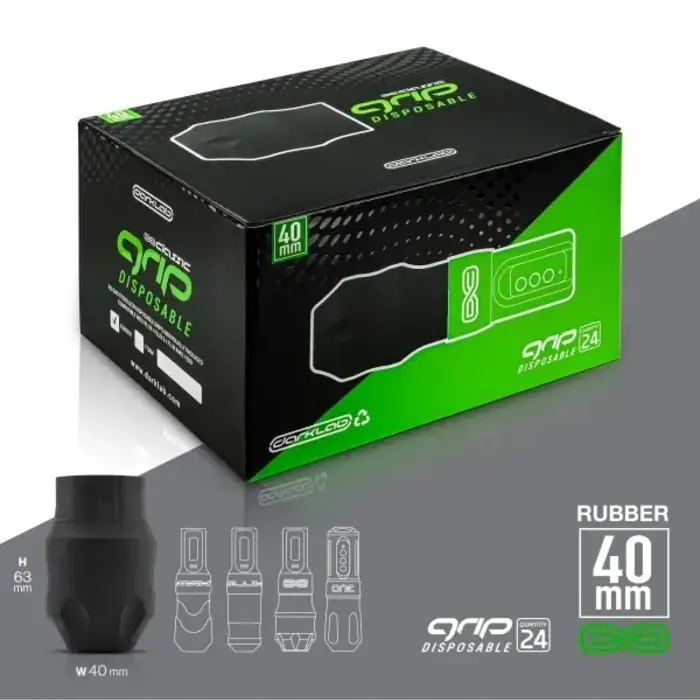 Darklab Flux  Disposable Foam Grip Lime Camo - 33mm - Flux Classic - Box of 24pcs