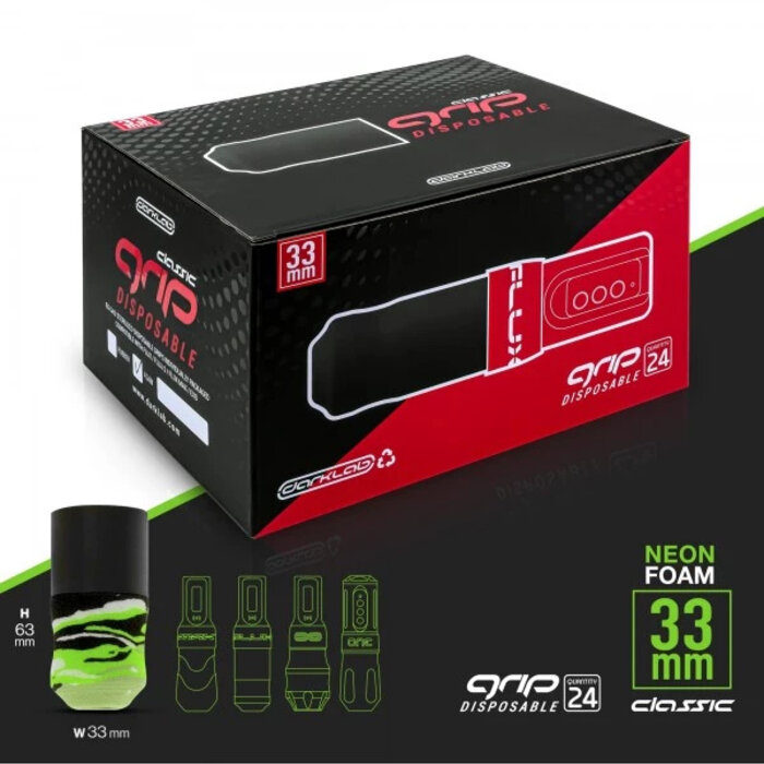 Darklab Flux DIsposable Foam Grip Lime Camo - 33mm - Flux Classic - 1pcs