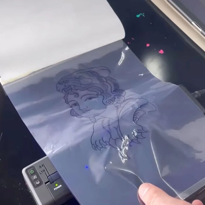 Clear Cut Stencils - Transparent Thermal Transfer Paper 8.5" x 11" - 25 sheets