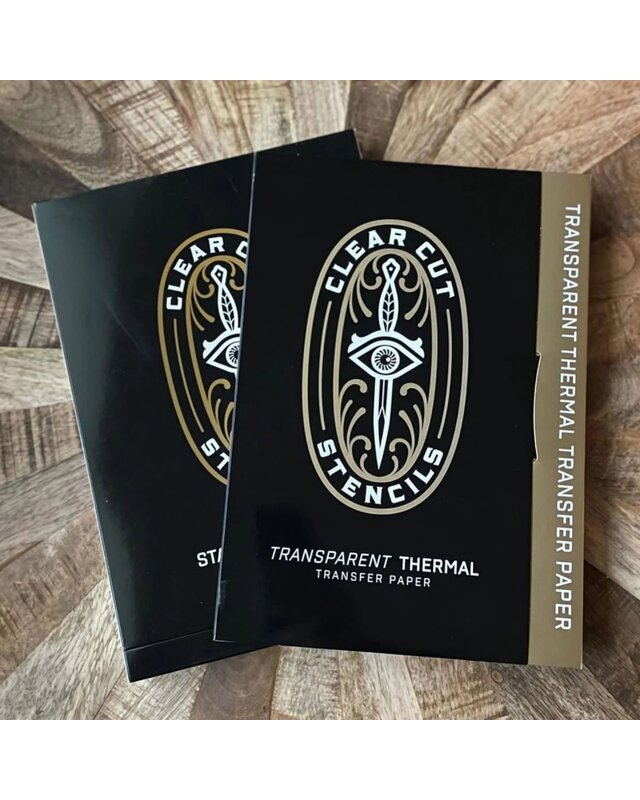 Clear Cut Stencils - Transparent Thermal Transfer Paper 8.5" x 11" - 25 sheets
