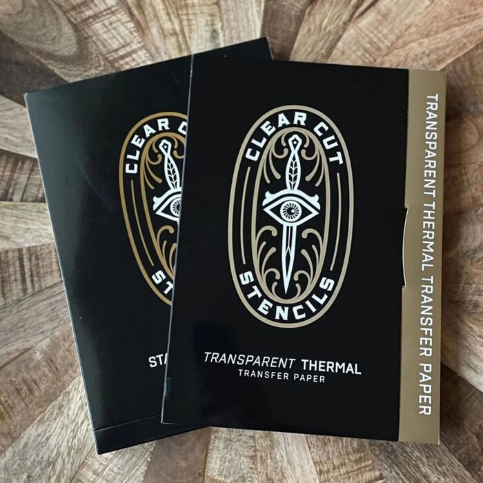 Clear Cut Stencils - Transparent Thermal Transfer Paper 8.5" x 11" - 25 sheets