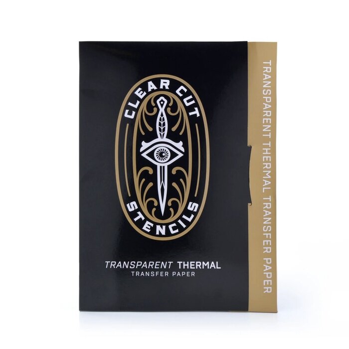 Clear Cut Stencils - Transparent Thermal Transfer Paper 8.5" x 11" - 25 sheets