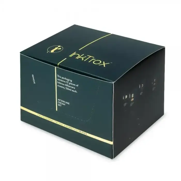 INKTROX InkTrox® Tattoo Aftercare Cream GREEN Tube - 12 x  50ml - BOX