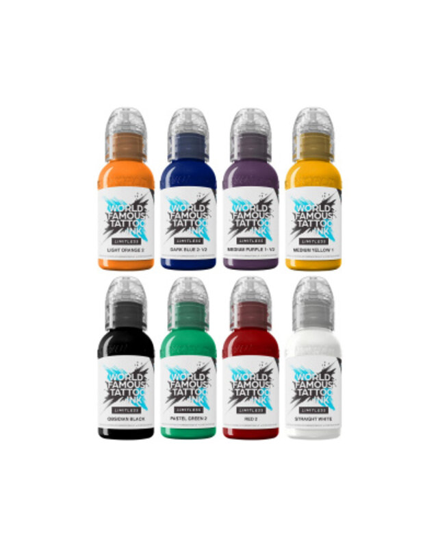 World Famous Limitless World Famous LIMITLESS - Primary Colours Set #1 - 8 x 30ml