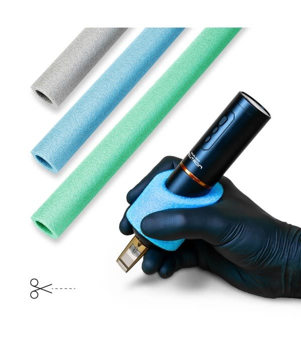 Tatto Machine Foam Grip - BLUE- 60mm