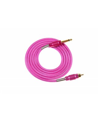 Clipcord RCA Soft Nylon | Pink 2m pink