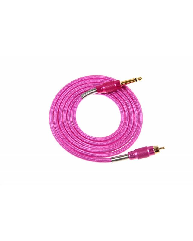 Clipcord RCA Soft Nylon | Pink 2m pink
