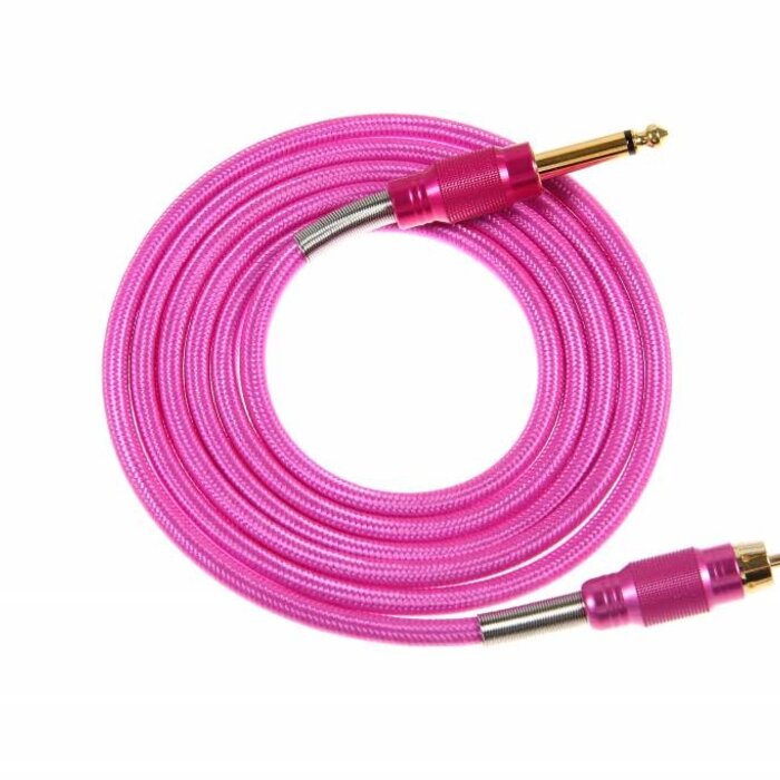 Clipcord RCA Soft Nylon | Pink 2m pink