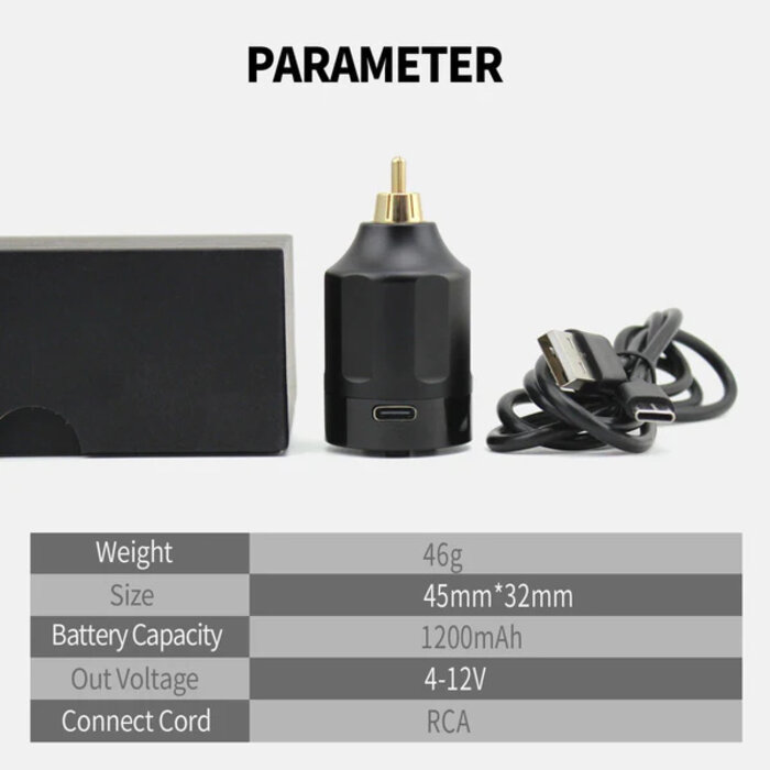 Discover DISCOVER DEVICE® Wireless Tattoo Battery - RCA Connection