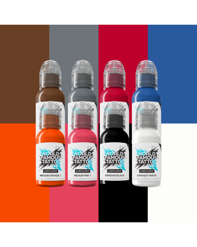 World Famous Limitless World Famous LIMITLESS - Primary Colours Set #2 - 8 x 30ml