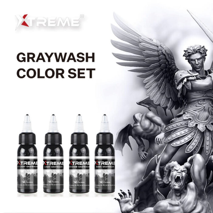 Xtreme XTreme Ink - Greywash Set - 4 x 120ml