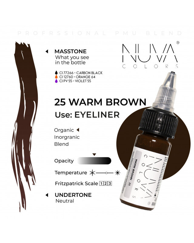 nuva Nuva Colors - 25 Warm Brown -15ml