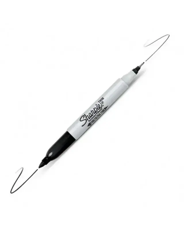 Sharpie Sharpie Markers FINE / ULTRA FINE Twintip Black