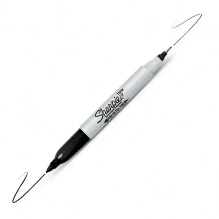 Sharpie Sharpie Markers FINE / ULTRA FINE Twintip Black