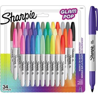 Sharpie Sharpie  Markers GLAM POP  set - 34pcs
