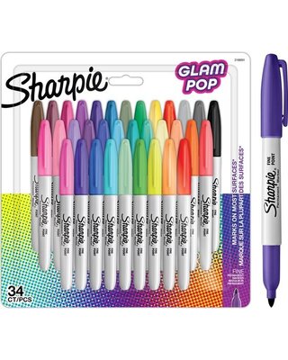 Sharpie Sharpie Markers GLAM POP set - 34pcs