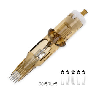 Kwadron KWADRON® Cartridge - 0.30mm RL 30/5RLLTx5 - WHIP SHADING - 20pcs