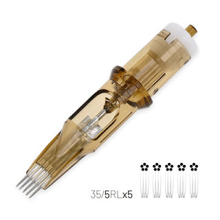 Kwadron KWADRON® Cartridge - 0.35mm RL 35/3RLLTx5 - WHIP SHADING - 20pcs