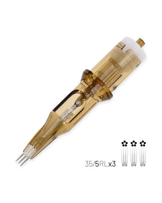Kwadron KWADRON® Cartridge - 0.35mm RL 35/5RLLTx3 - WHIP SHADING - 20pcs