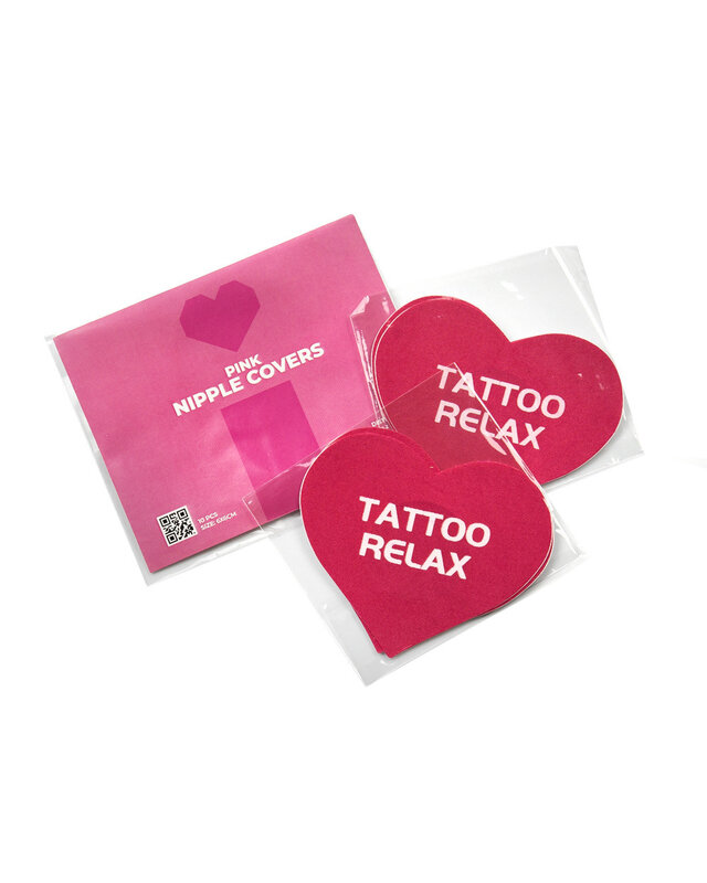 Nipple Cover Stickers - Heart Shape - Pink - 10pcs