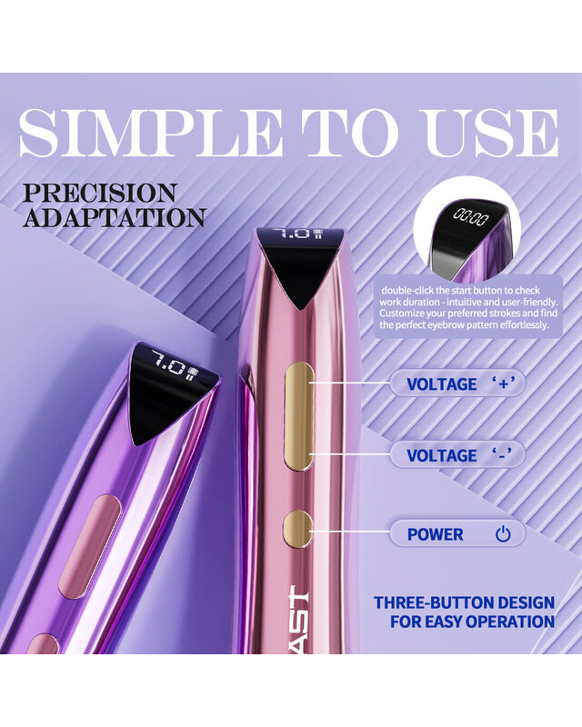 Mast P60 Wireless Tattoo Machine - Purple