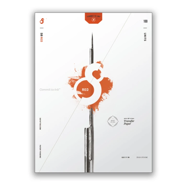 S8 S8 Red Stencil Transfer Paper - 10pcs