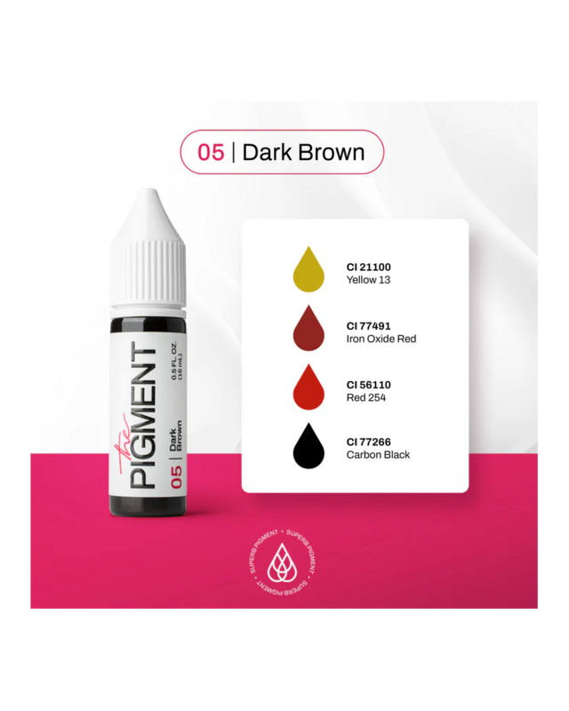 The Pigment - 05 - Brows - Dark Brown - 15ml