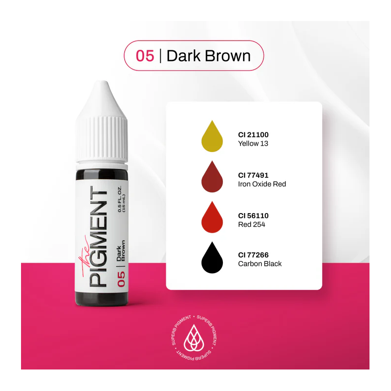 The Pigment - 05 - Brows - Dark Brown - 15ml