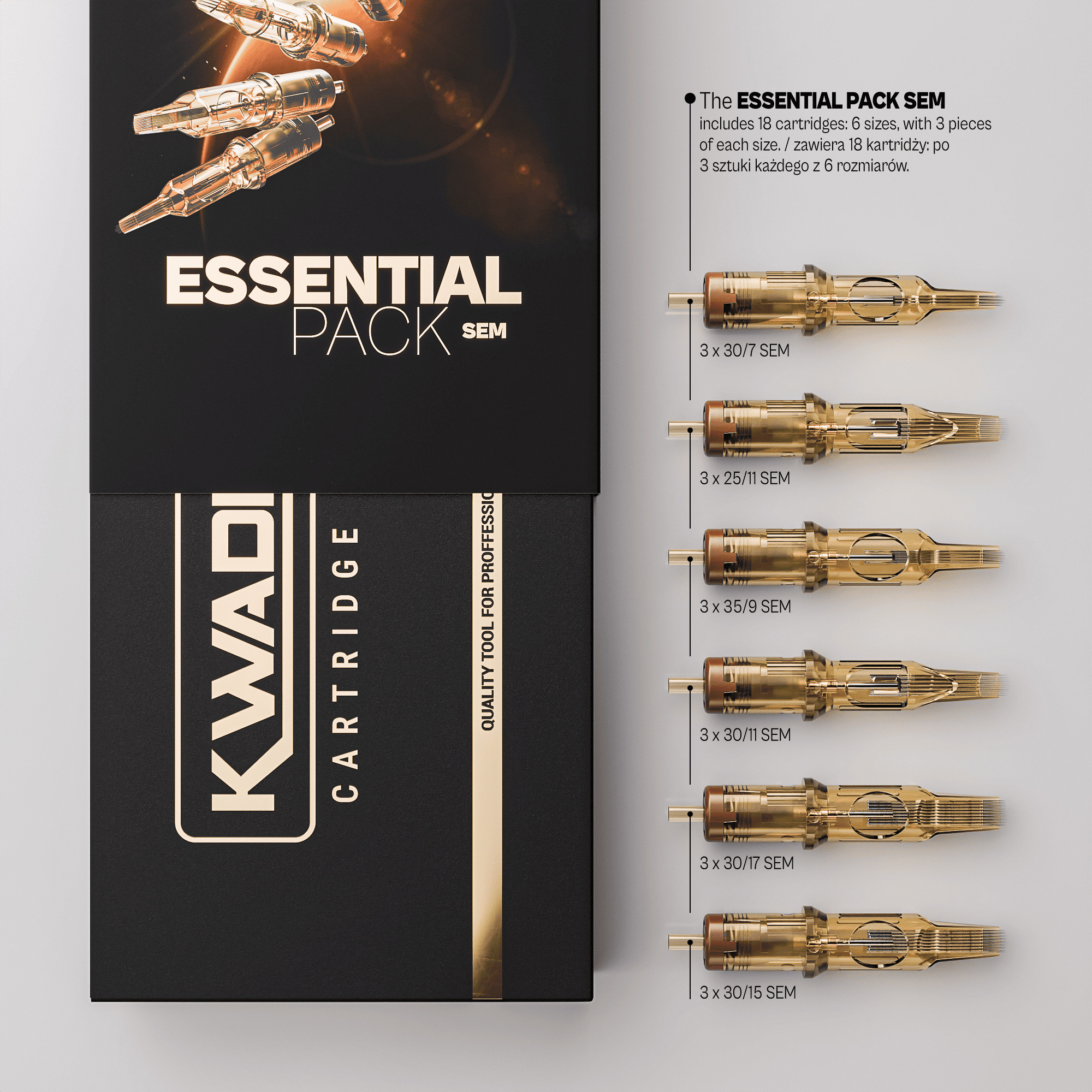 Kwadron Cartridge Essential Pack - Soft Edge Magnum