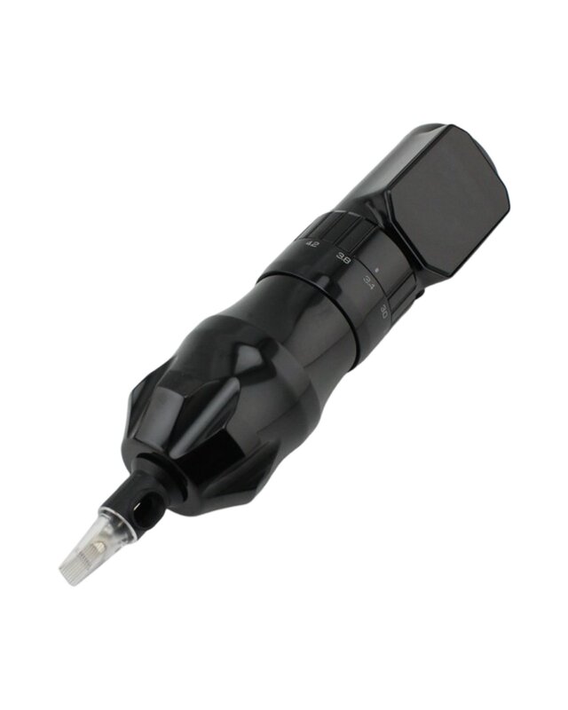 Discover DF7X - Wireless Tattoo Pen - Adjustable Stroke 2.3-4.5mm - Black