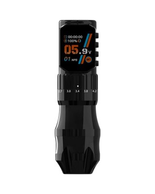 Discover DF7X - Wireless Tattoo Pen - Adjustable Stroke 2.3-4.5mm - Black
