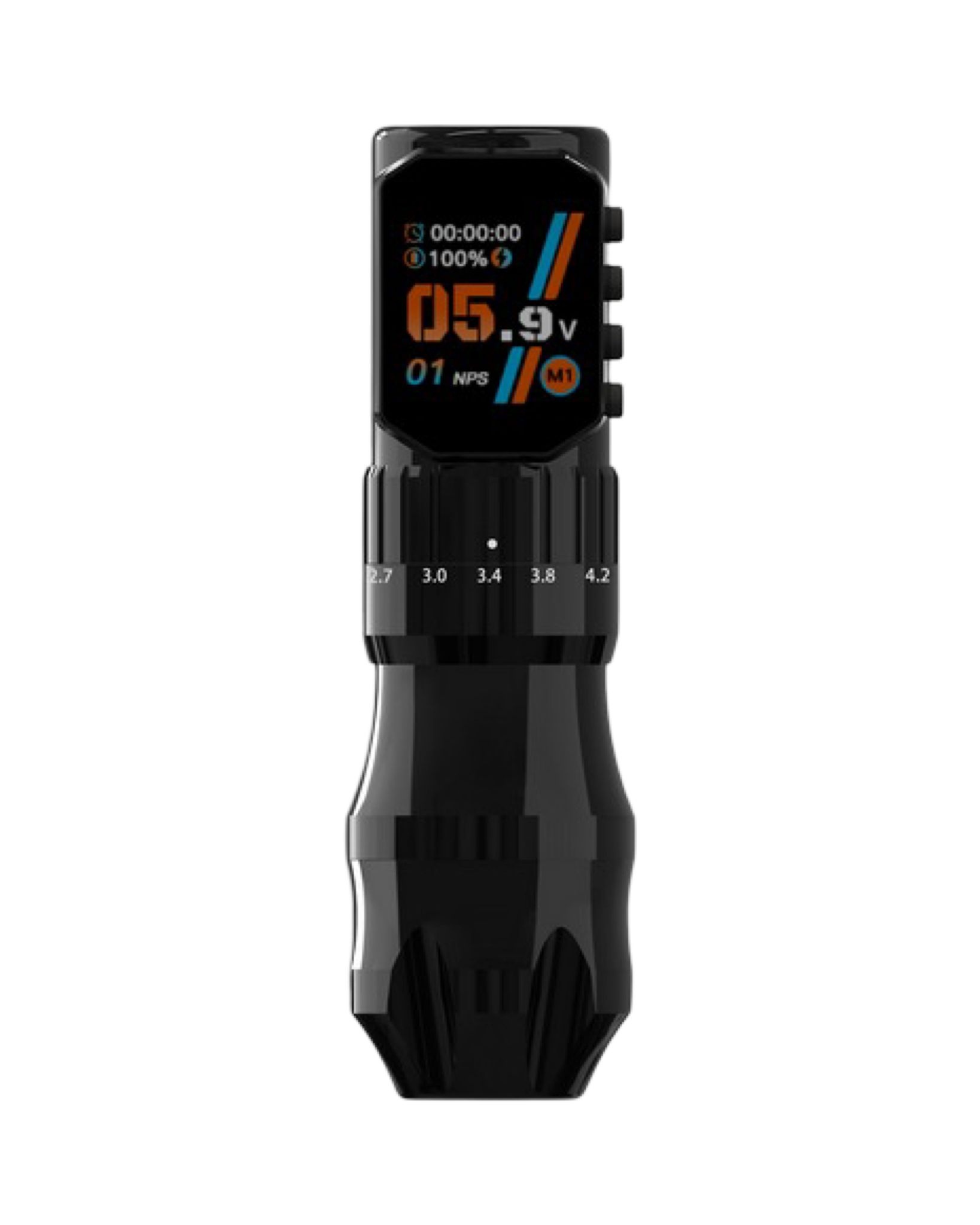 Discover DF7X - Wireless Tattoo Pen - Adjustable Stroke 2.3-4.5mm - Black