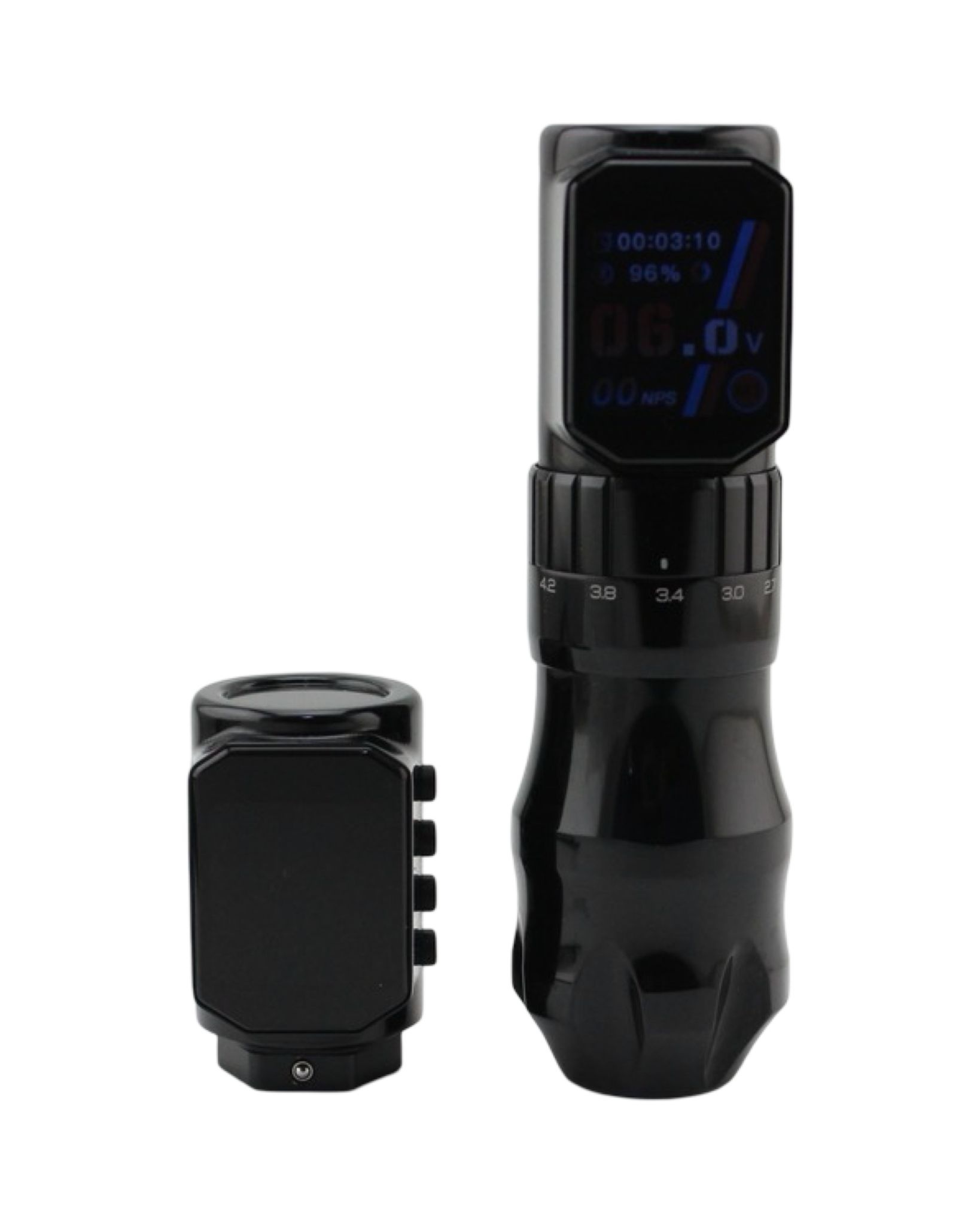Discover DF7X - Wireless Tattoo Pen - Adjustable Stroke 2.3-4.5mm - Black