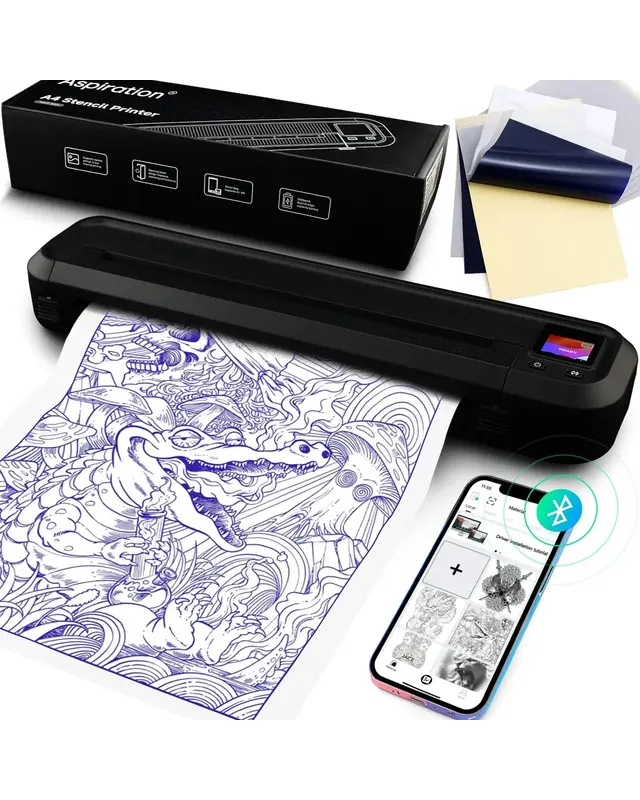 Wiraless Stencil Tattoo Printer - MHT500
