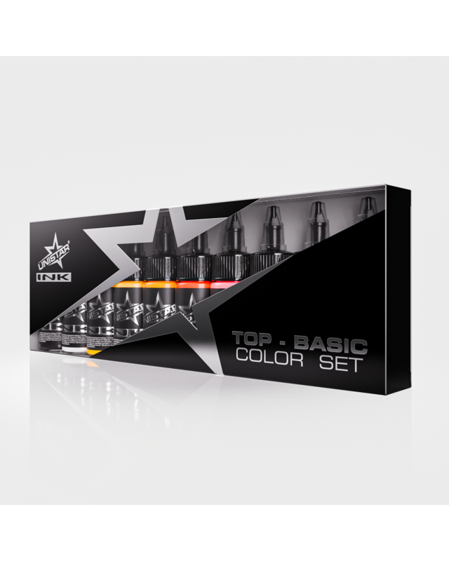 Unistar UNISTAR INK - Top Basic Color Set - 10x 30ml