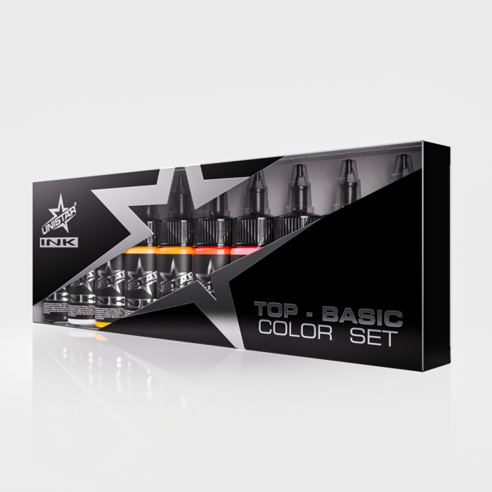 Unistar UNISTAR INK - Top Basic Color Set - 10x 30ml