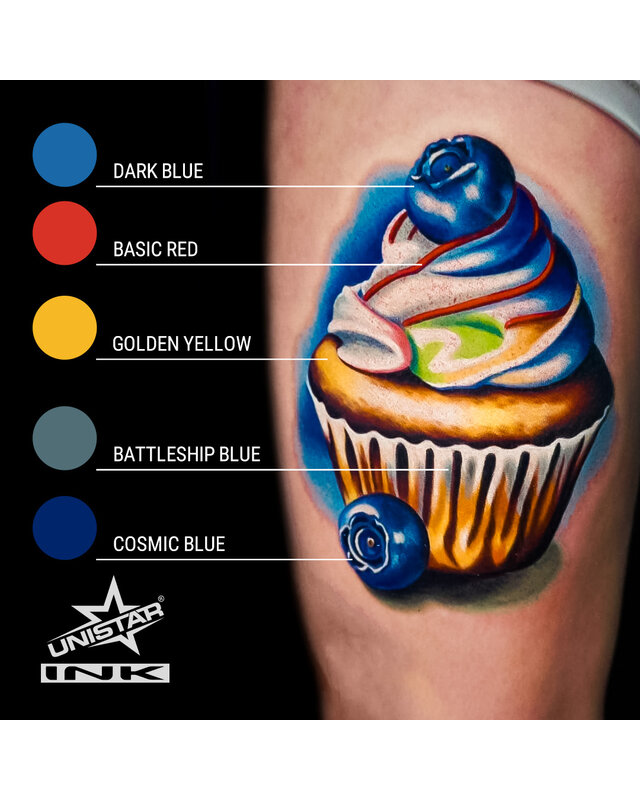 Unistar UNISTAR INK - Basic Dark Blue - 30ml