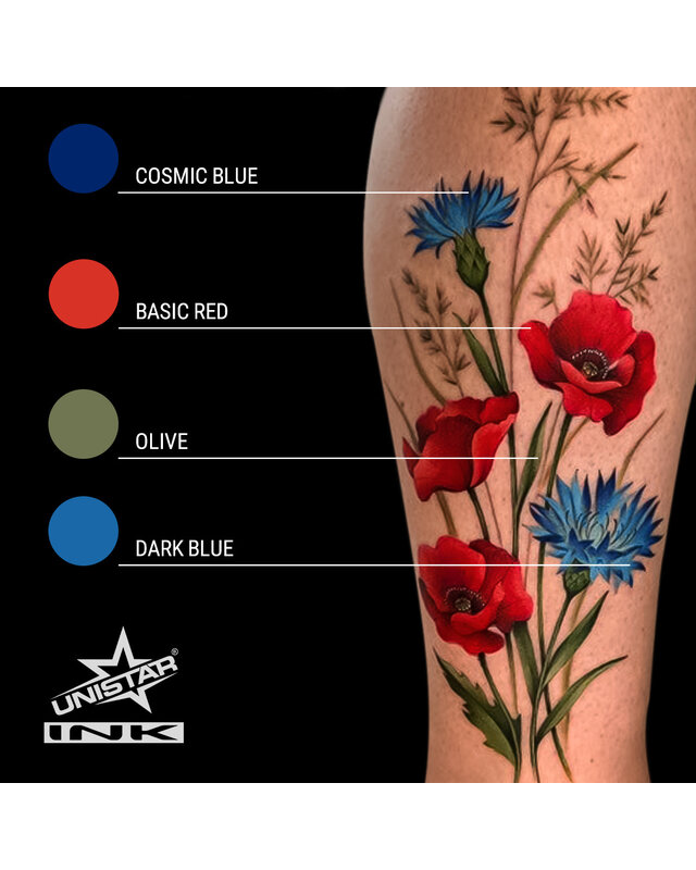 Unistar UNISTAR INK - Basic Dark Blue - 30ml