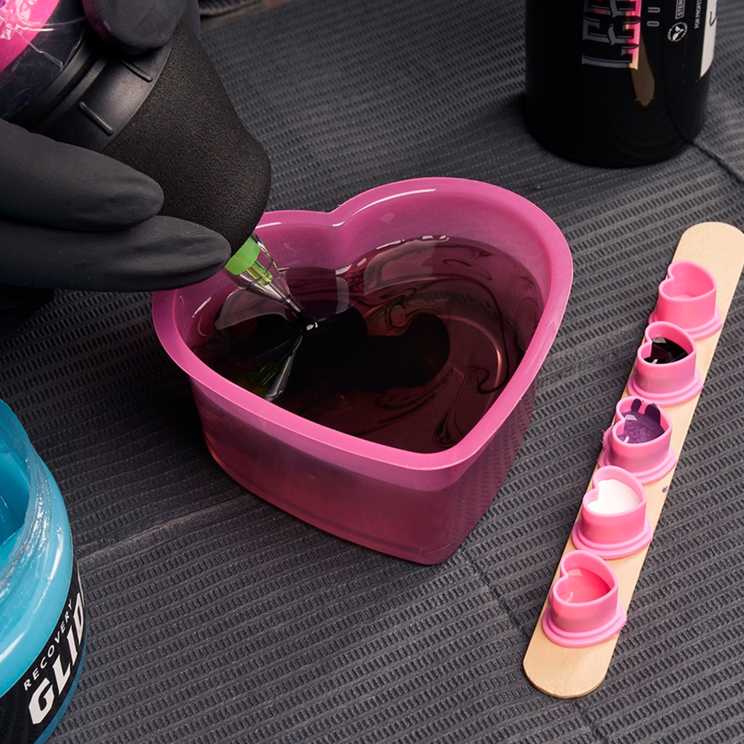 Heart Shaped Rinse Cups - 50pcs