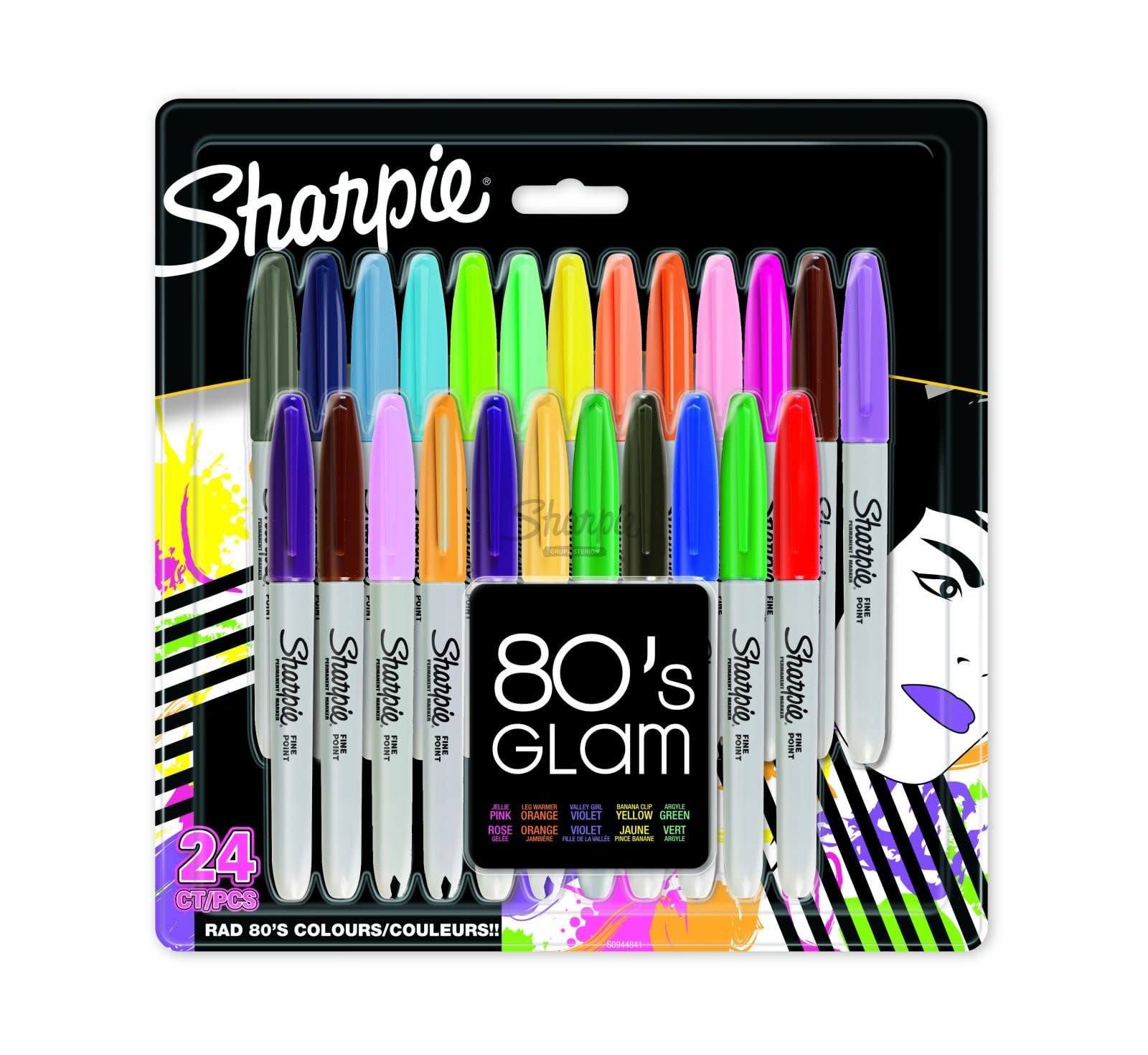 Sharpie 80' Glam Set - 24pcs
