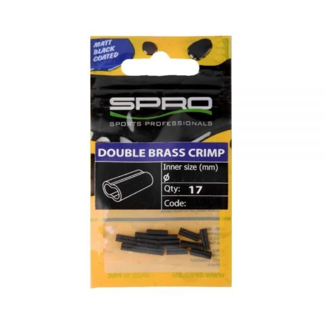 Spro Matte Black Double Brass Crimp
