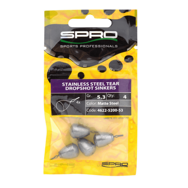 Spro Stainless Steel Tear Dropshot Sinkers