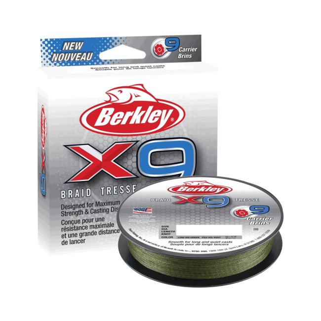 Berkley X9 Braid 150 Meter Low Vis Green