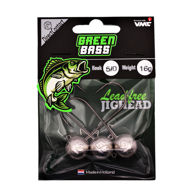 Green Bass Green Bass Lead-Free Jighead