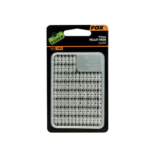 Fox Edges Pellet Pegs 13mm x 2 clear Stoppers
