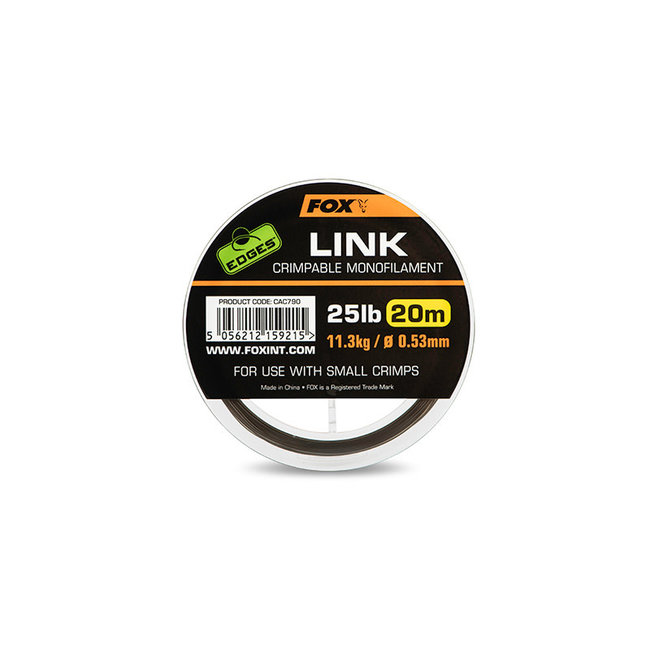 Fox Edges Link Trans Khaki Mono 0,64mm/35lb  (20m)